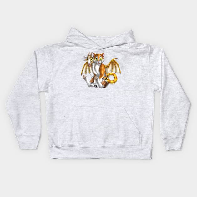 Chimera Cubs: Golden Tiger Kids Hoodie by spyroid101